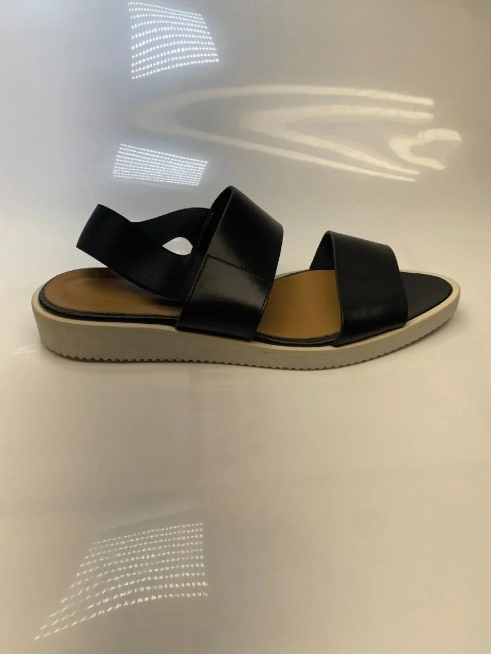 Everlane Womens Strap Pointy Toe Leather Black Sandal Sz 10.5